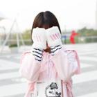 Fleece Fingerless Gloves As Shown In Figure - One Size