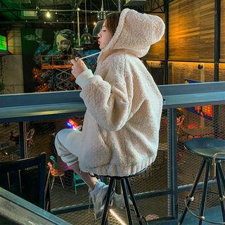 Zip-up Sherpa-fleece Hoodie