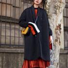 Buttoned Long Quilted Coat