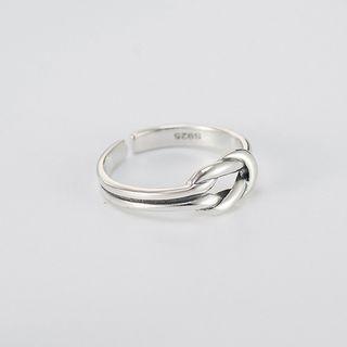 925 Sterling Silver Knot Open Ring