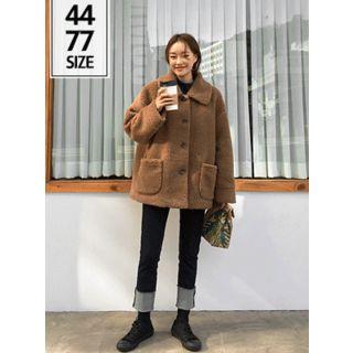 Dual-pocket Faux-shearling Jacket