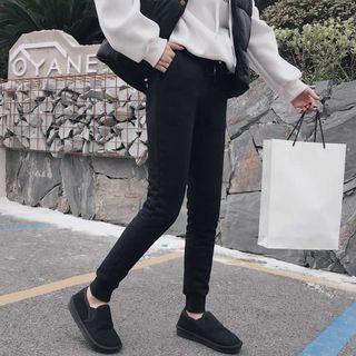 Fleece-lined Skinny Sweatpants