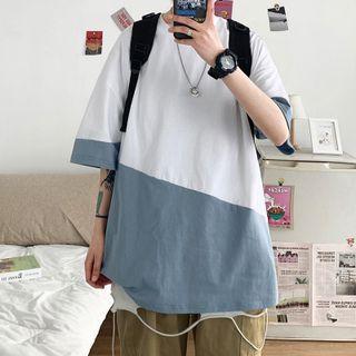 Two-tone Panel T-shirt
