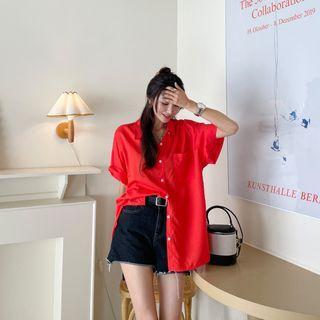 Vivid Drop-shoulder Boxy Shirt