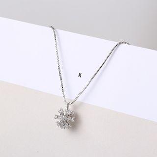 Cz Flower Necklace