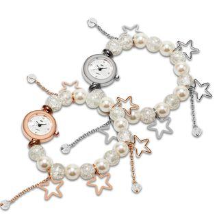 Acrylic Bead & Star Bracelet Watch