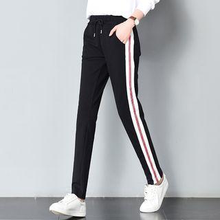 Harem Contrast Trim Sweatpants
