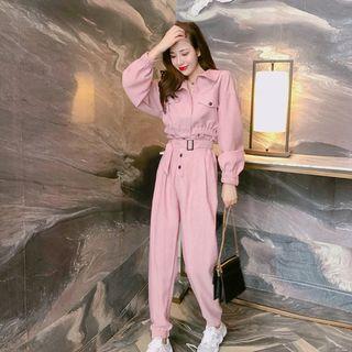 Set: Collared Zip Jacket + Jogger Pants