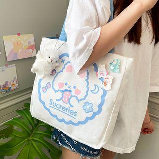 Print Canvas Tote Bag / Accessory / Set