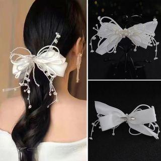 Bow Fabric Wedding Hair Clip