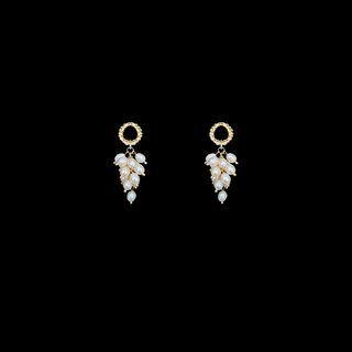 Faux Pearl Drop Earring 1 Pair - S925 Silver Needle Earrings - One Size
