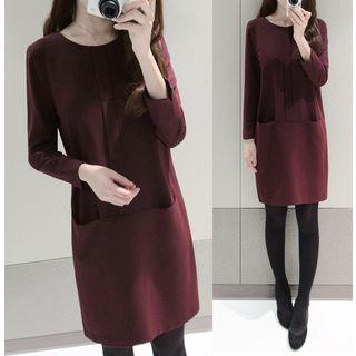 Long-sleeve Pocket Dress