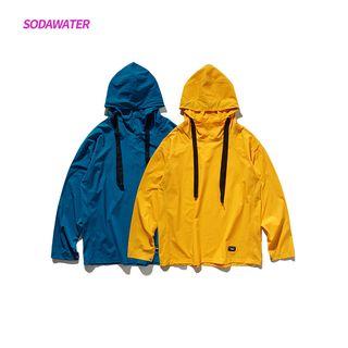 Button-side Loose-fit Hooded Top