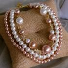 Wedding Faux Pearl Layered Necklace