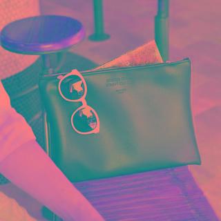 Plepic -faux Leather Document Bag