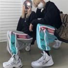 Couple Matching Butterfly Print Gradient Jogger Pants