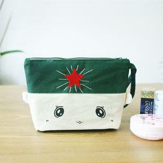 Cartoon Canvas Zip Pouch