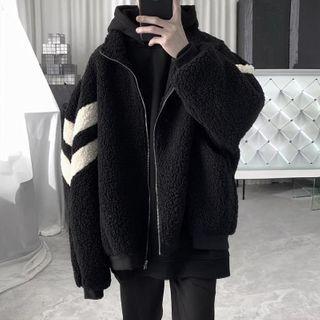 Two-tone Panel Fleece Jacket