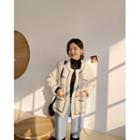 Round-neck Piped Boucl  Jacket