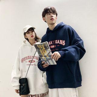 Couple Matching Drawstring Print Hoodie