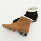 Fleece Lined Faux-suede Ankle Boots