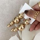 Tiered Bubble Drop Earrings Gold - One Size
