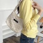 Applique Heart Embroidered Hobo Bag