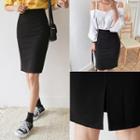 Slit-back H-line Skirt One Size