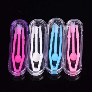 Contact Lens Tweezers With Case As Shown In Figure - One Size