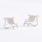 Dog Sterling Silver Earring 1 Pair - 925 Silver - Dog - Silver - One Size