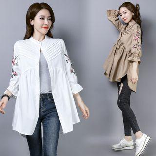 Bell-sleeve Embroidered Jacket