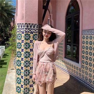 Camisole Top / Floral Skort / Light Jacket