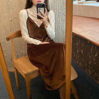 Spaghetti Strap Velvet Dress / Top