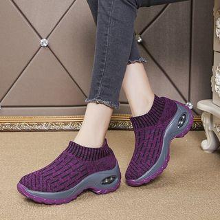 Cushioned Platform Sneakers