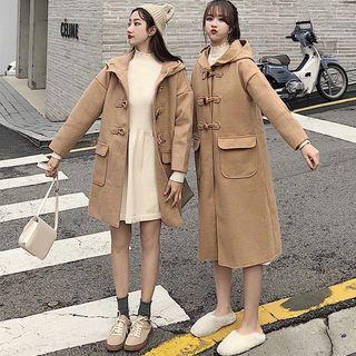 Toggle-button Woolen Coat