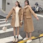 Toggle-button Woolen Coat
