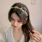 Faux Pearl Headband 1 Pc - Gold - One Size