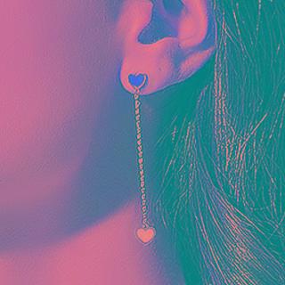 Asymmetrical Heart Drop 925 Sterling Silver Earring