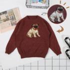 Dog Print Sweater