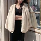 Furry Jacket Off-white - One Size