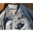 [dearest] Pocket-front Plain Shirt (blue) One Size