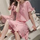 Short-sleeve Print Sleep Dress (various Designs)