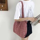 Gingham Tote Bag As Shown In Figure - One Size