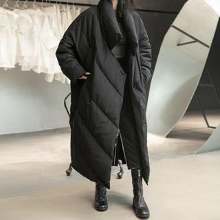 Padding Long Down Jacket Black - One Size