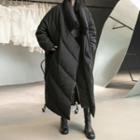Padding Long Down Jacket Black - One Size