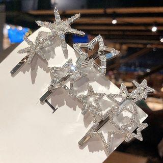 Rhinestone Snowflake / Star Hair Clip (various Designs)