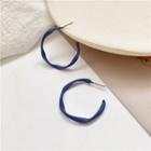 Open Hoop Earring 1 Pair - Earrings - Blue - One Size