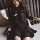 Ruffle Long-sleeve Dress