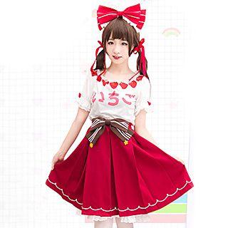 Bow Waist A-line Skirt