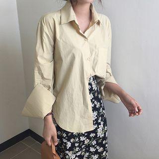 Plain Shirt Light Khaki - One Size